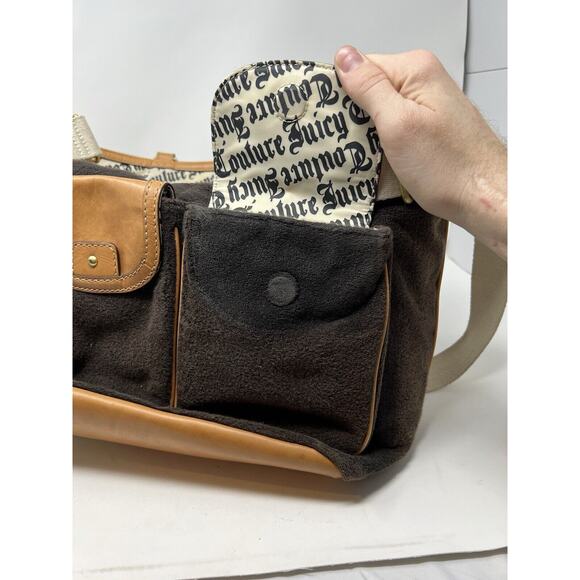 Vintage Juicy Baby Diaper Bag Couture Baby Velour Y2K - Picture 12 of 15